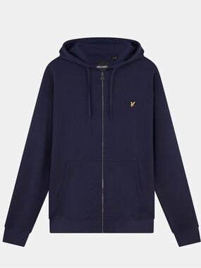 Lyle & Scott Blue Zip Through Hoodie
